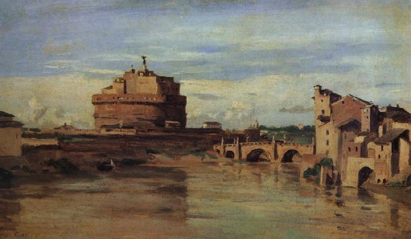 Corot Camille The castle of Sant Angelo and the Tiber Germany oil painting art